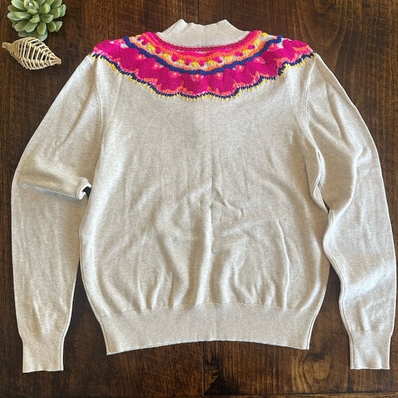 CAbi | Winsome Pullover Turtleneck Embroidered Sweater, NWT - Picture 3 of 8